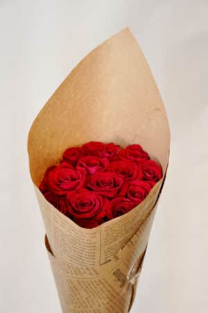 באנץ’ ורדים אדומים