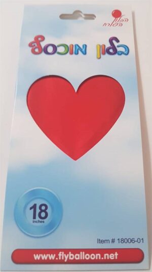 בלון אהבה לב אדום